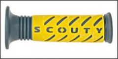 MANETKI NA KIEROWNICE SCOUTY GREY-YELLOW Akcesoria motocyklowe