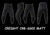 SPODNIE SKÓRZANE CREIGHT (CR8)  BLACK MATT NEW