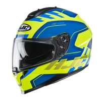 KASK HJC C70 KORO BLUE/FLO YELLOW