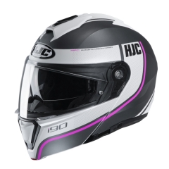 KASK HJC I90 DAVAN BLACK/WHITE/PINK