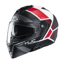 KASK HJC I90 HOLLEN BLACK/WHITE/RED