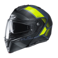 KASK HJC I90 HOLLEN BLACK/FLO YELLOW